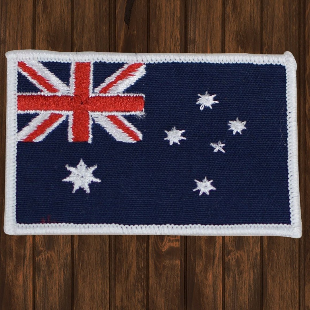 Aufnäher Australische Flagge – Bestickt, 7,1x4,8 Cm, Zum Aufbügeln Oder Annähen (Hut, Tasche, T-Shirt)