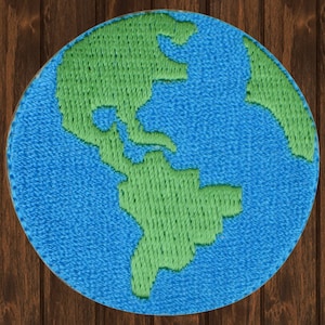 Toppa ricamata con pianeta Terra, applicazione spaziale termoadesiva, distintivo del sistema solare per giacche, zaini, cappelli e amanti dell&#39;astronomia