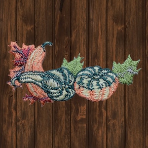 Parche bordado de calabaza, aplique termoadhesivo de otoño, Halloween, decoración de Acción de Gracias, accesorio para chaqueta de otoño, parche para manualidades DIY