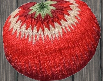 Parche termoadhesivo de tomate en miniatura, 2,9 cm, bordado con forma de fruta para chaquetas, bolsos, decoración de cocina, jardinería, ropa DIY y regalos.