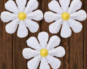 花刺繍入り縫い付けパッチ 2枚セット - 3.2 cm アップリケ - Etsy 日本