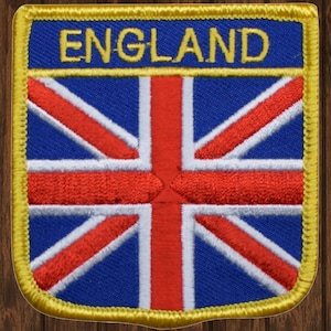 England Iron On Patch, United Kingdom Great Britain London Embroidered Applique Badge for Jackets, Hats, Bags, Travel Collectible