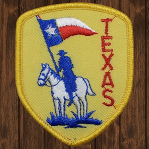 Texas State Embroidered Patch | 3” Iron-On Western Cowboy & Horse Applique, Lone Star State Souvenir for Jackets and Backpacks