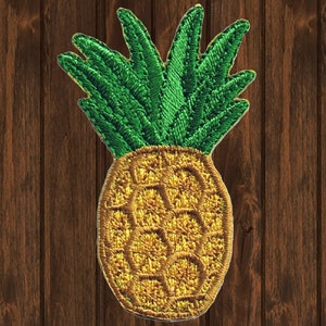 Pineapple Embroidered Patch, 2.5&quot; Iron On Tropical Fruit Applique Badge for Jackets, Backpacks, Summer Fashion, Travel Gifts, Cute Decor