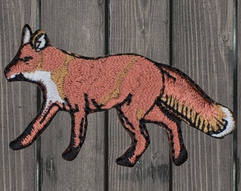 Fox Embroidered Patch 2", Iron On Animal Applique Badge, Cute Woodland Fox Patch for Jackets, Hats, Backpacks, Nature Gifts, Crafts