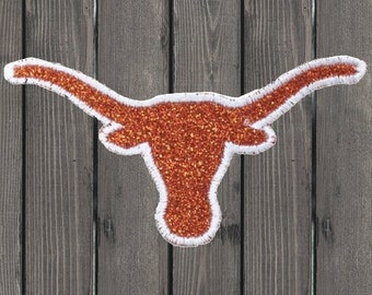 Longhorn Embroidered Patch — Iron On