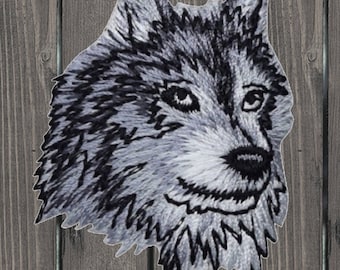 Toppa Ricamata Lupo 70x70mm - Salva Il Lupo, Ricamo Resistente Per Giubbotti E Zaini - Foto 11