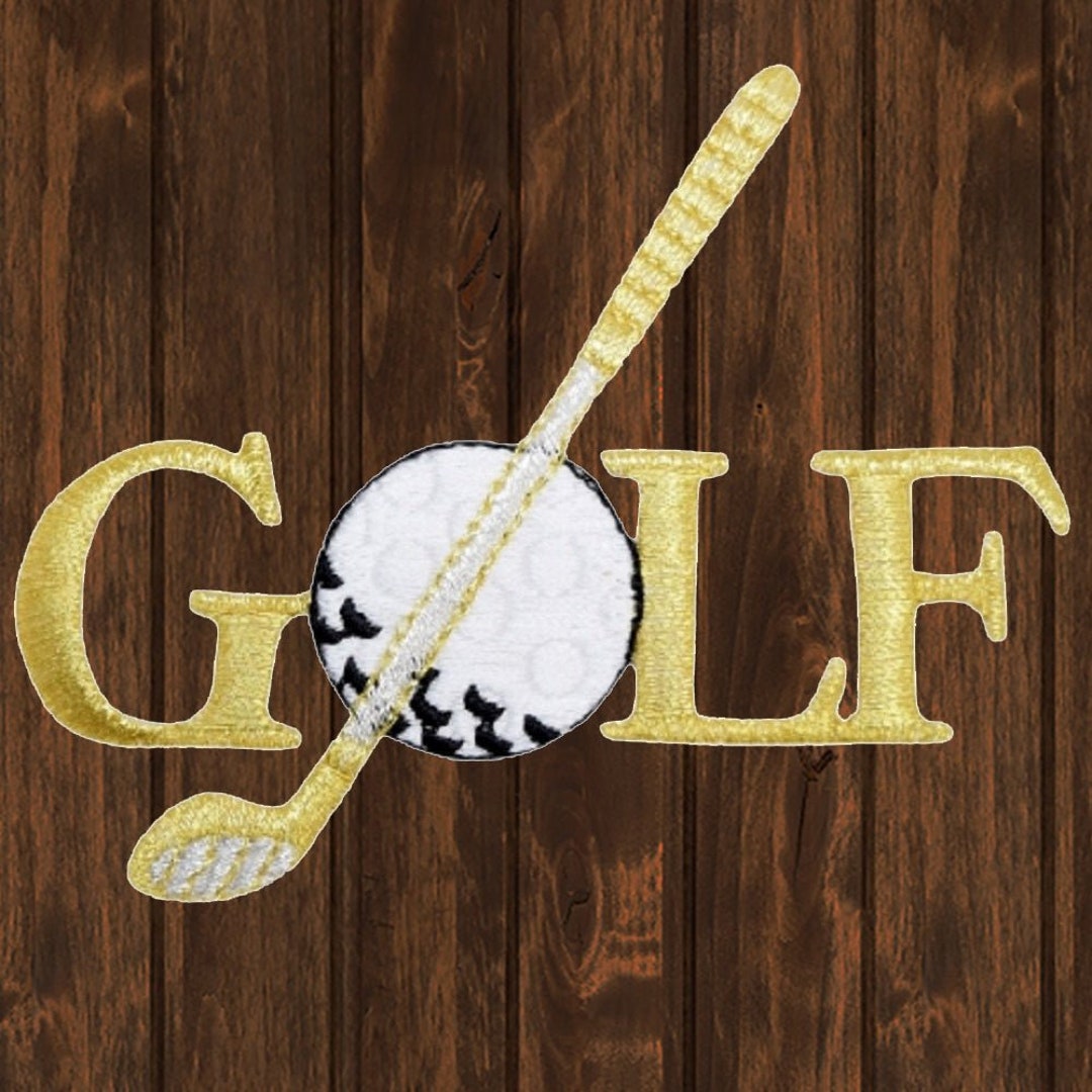 Golfball Aufnäher Zum Aufbügeln - 7cm Bestickter Patch Für Kleidung & Accessoires