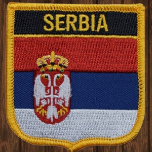 Serbia Embroidered Patch — Iron On