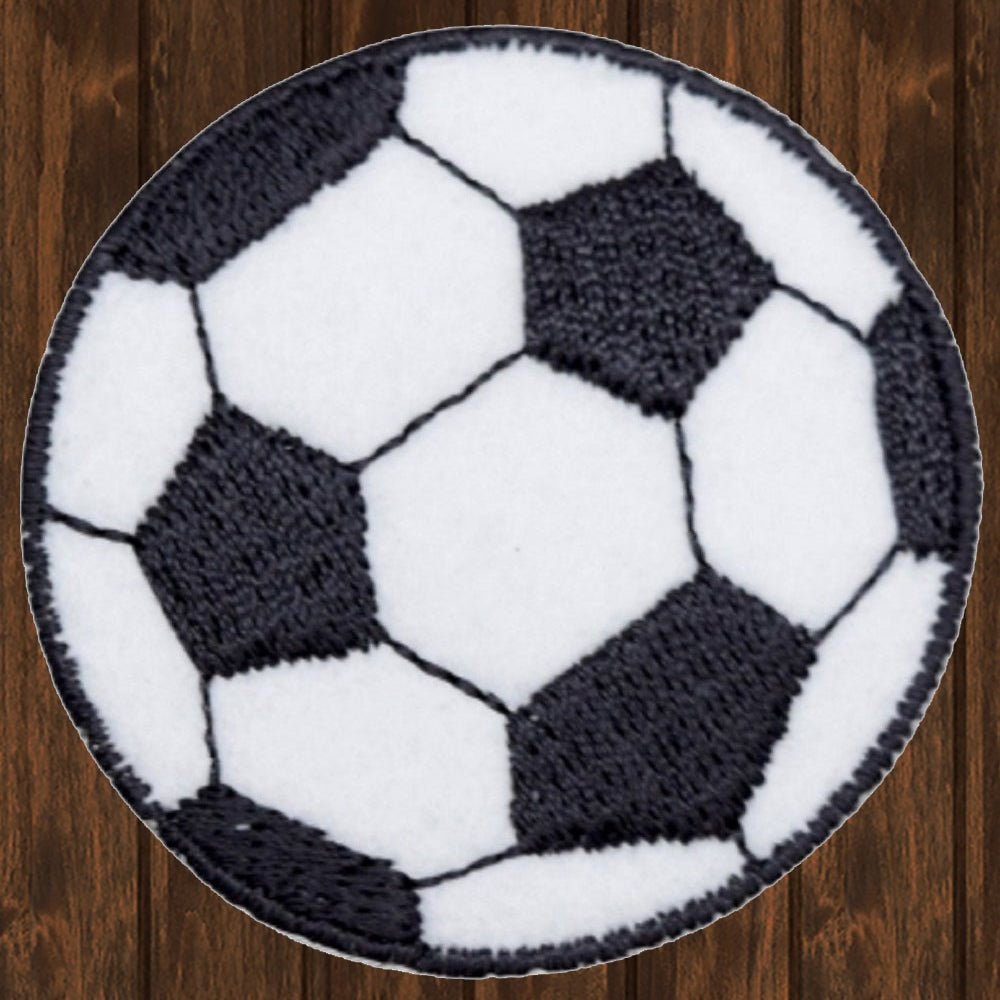 Soccer Ball Embroidered Patch — Iron On