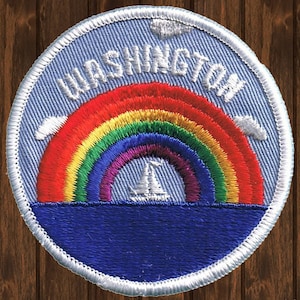 Vintage Washington Embroidered Patch — Sew On