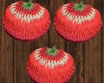 Parches termoadhesivos de tomate (paquete de 3, 1,125 pulgadas) con bordado de frutas para chaquetas, bolsos, ropa de cocina, jardinería y un bonito regalo.