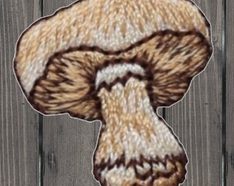 Naszywka z haftem w kształcie grzybka, aplikacja muchomora do prasowania o szerokości 2,5 cm, urocza odznaka Cottagecore, prezent dla miłośnika natury, kolekcjonerska naszywka z grzybami DIY