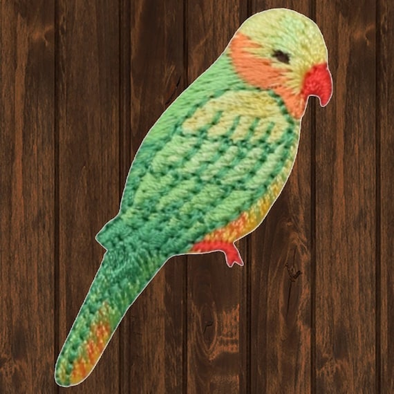 Écusson Thermocollant Perroquet - Patch Oiseau Coloré Pour Couture - Neuf