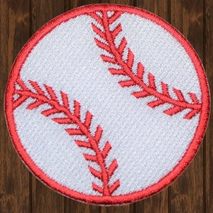 Baseball Iron On Patch 2.25", Applique for Jackets, Bags, Hats, Sports Fans, Collectible Item, High-Quality Design for Baseball Enthusiasts