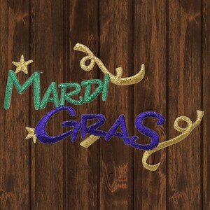 Mardi Gras Embroidered Patch, 4&quot; Iron On New Orleans Louisiana Badge for Jackets, Backpacks, Costumes, Festival Decor, Party Outfit DIY