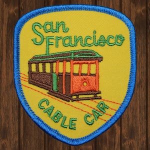 Parche bordado de San Francisco, tranvía y puente (para planchar, 7,6 cm)