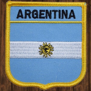Argentina Broderad Tygmärke — Stryk På