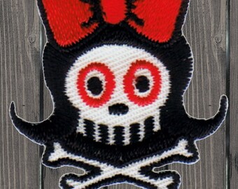 3Pcs Rose Eye Skull Logo Iron On Sew On Embroidered Patch (Additional...