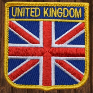 United Kingdom Embroidered Patch, 2.75&quot; Iron On UK Flag Badge Featuring England Scotland Wales Northern Ireland for Jackets & Backpacks
