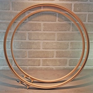 Quilting Hoop / Embroidery Hoop 19 or 21, Beechwood with Wingnut Tensioner image 1