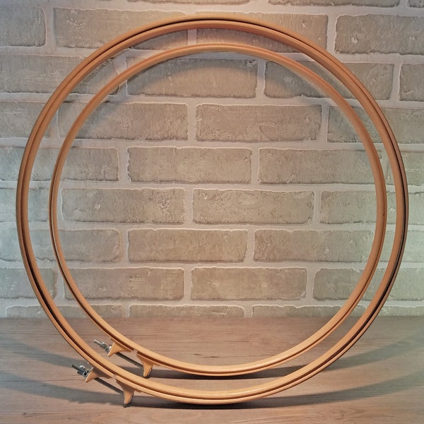 Quilting Hoop / Embroidery Hoop 19" or 21", Beechwood  with Wingnut Tensioner