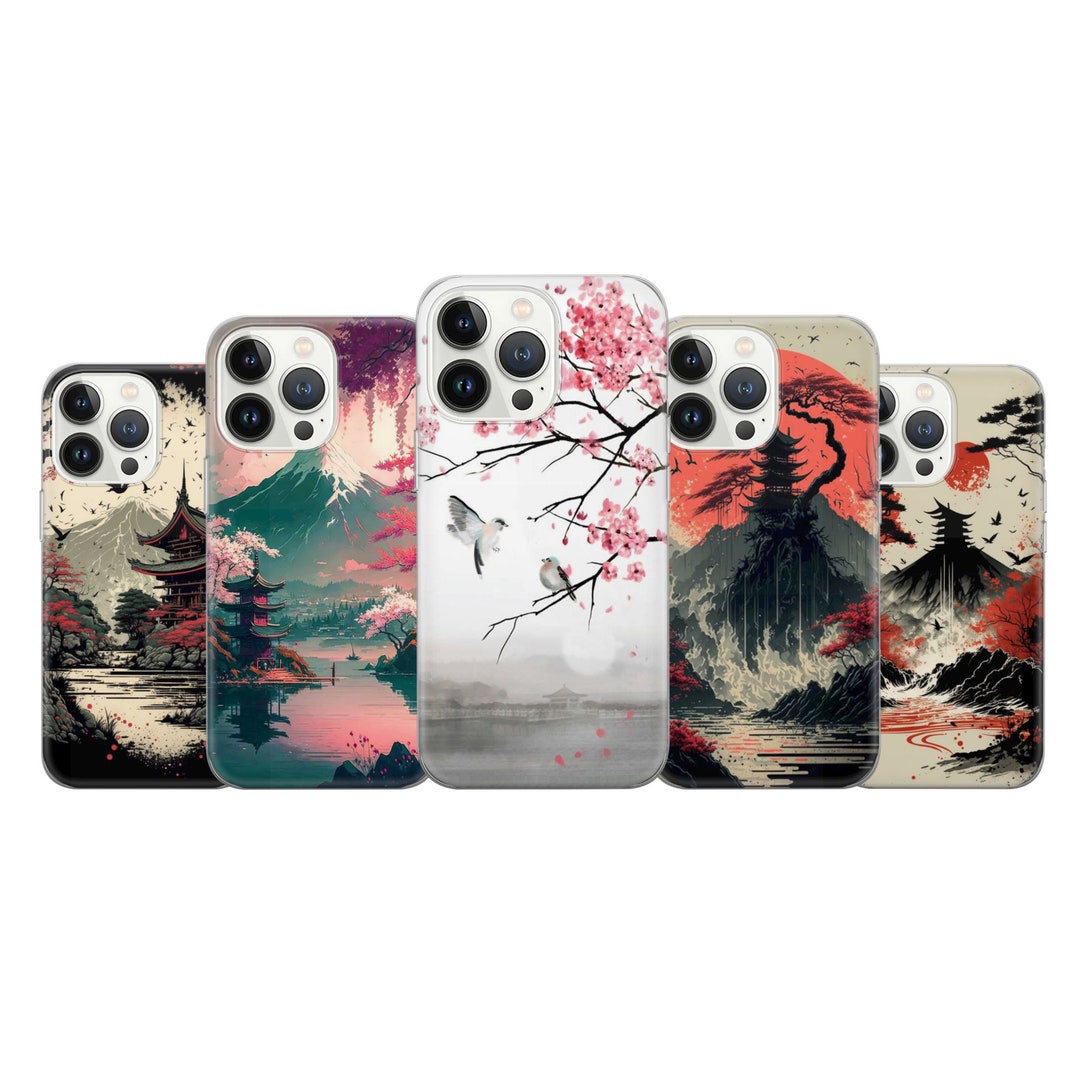 Japanese Art Phone Case Kanagawa Cover Fit for iPhone 16 15 14 13 Pro