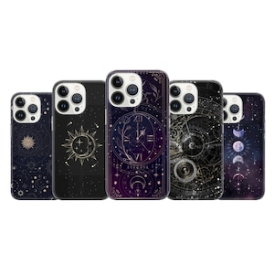 Sun Moon Phone Case Celestial Cover Fit For iPhone 16 15 14 13  Pro Max Xr 7 8 Plus, Samsung S24 S23 S22 FE A16 A54 Note 20 Pixel 8A 7