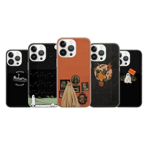 Halloween Phone Case Spooky Ghost Cover Fit For iPhone 17 16 15 14 Pro Max Xr 10 8 Plus, Samsung S25 S24 S23 FE A16 A54 Note 20 Pixel 8A 10
