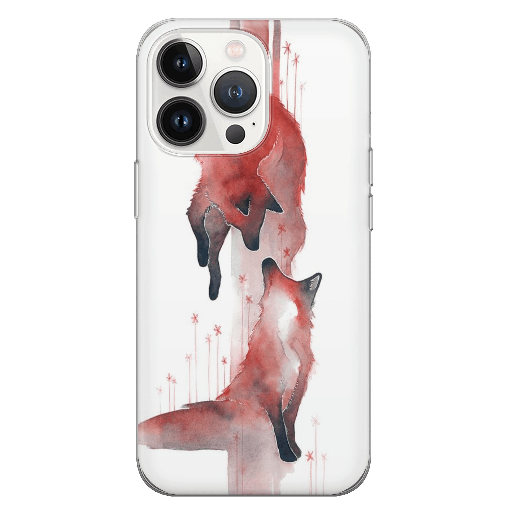 Cute Fox Phone Case Foxy Cover Fit for iPhone 17 16 15 14 Pro Max