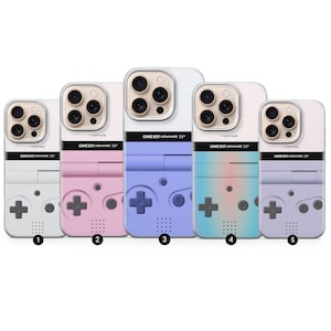 Retro Console Phone Case Gameboy Gaming Cover Fit For iPhone 16 15 14 13  Pro Max Xr 7 8 Plus, Samsung S24 S23 S22 FE A16 A54 Pixel 8A 7