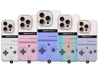 Retro Console Phone Case Gameboy Gaming Cover Fit For iPhone 16 15 14 13  Pro Max Xr 7 8 Plus, Samsung S24 S23 S22 FE A16 A54 Pixel 8A 7