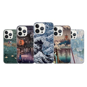Japanese Phone Case Tradinional Art Cover Fit For iPhone 17 16 15 14 Pro Max Xr 10 8 Plus Samsung S25 S24 S23 FE Note 20 A54 Pixel 8A 10