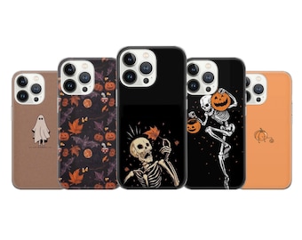 Halloween Phone Case Spooky Skull Cover Fit for iPhone 17 16 15 14