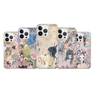Aya Takano Phone Case Aesthetic Art Cover Fit For iPhone 16 15 14 13  Pro Max Xr, Samsung S24 S23 S22 FE A16 Note 20 Pixel 9 Pro 8A 7