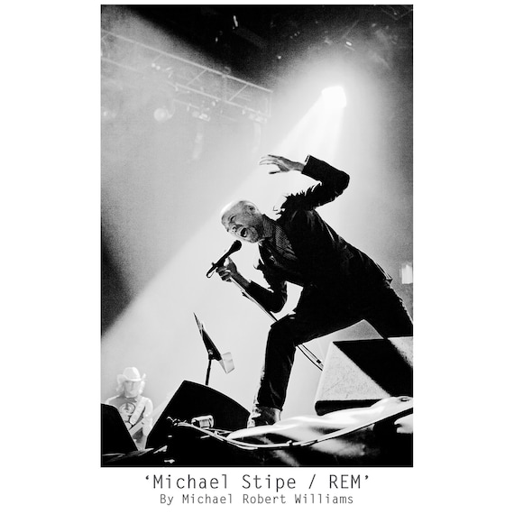 Michael Stipe, of R.E.M., Limited Edition Photographic Print