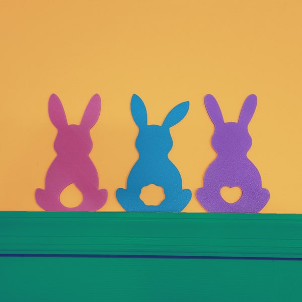 Set of 3 Easter Bunny Rabbit Door Topper, Tiered Tray Decor, Easter Bunny Decorations, Spring Decor, Easter Wall Decor, Rabbit Lover Gift