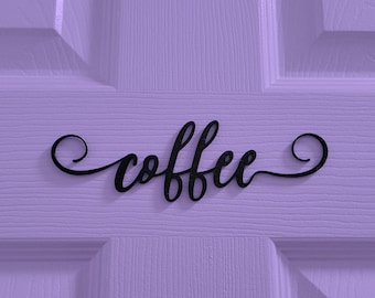 Coffee Sign, Coffee Station Cabinet, Coffee Bar Sign, Coffee Bar Cabinet, Coffee Decor, Kithcen Sign, Airbnb Sign, Coffee Lover Gift