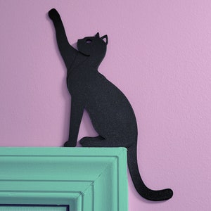 2024 New Metal Adorable Cat Door Topper, Cat