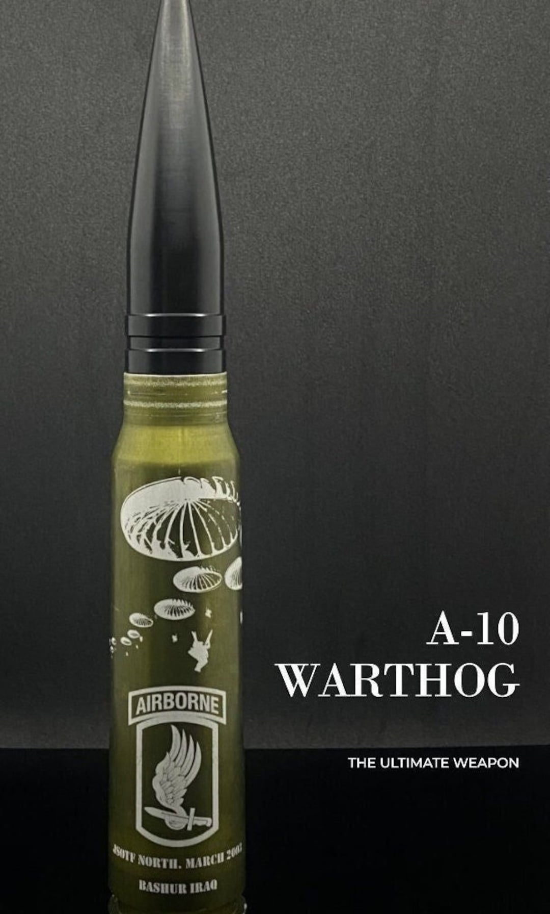 A-10 Warthog 30mm GAU-8 Avenger Authentic Casing / Shell. Shot Glass ...
