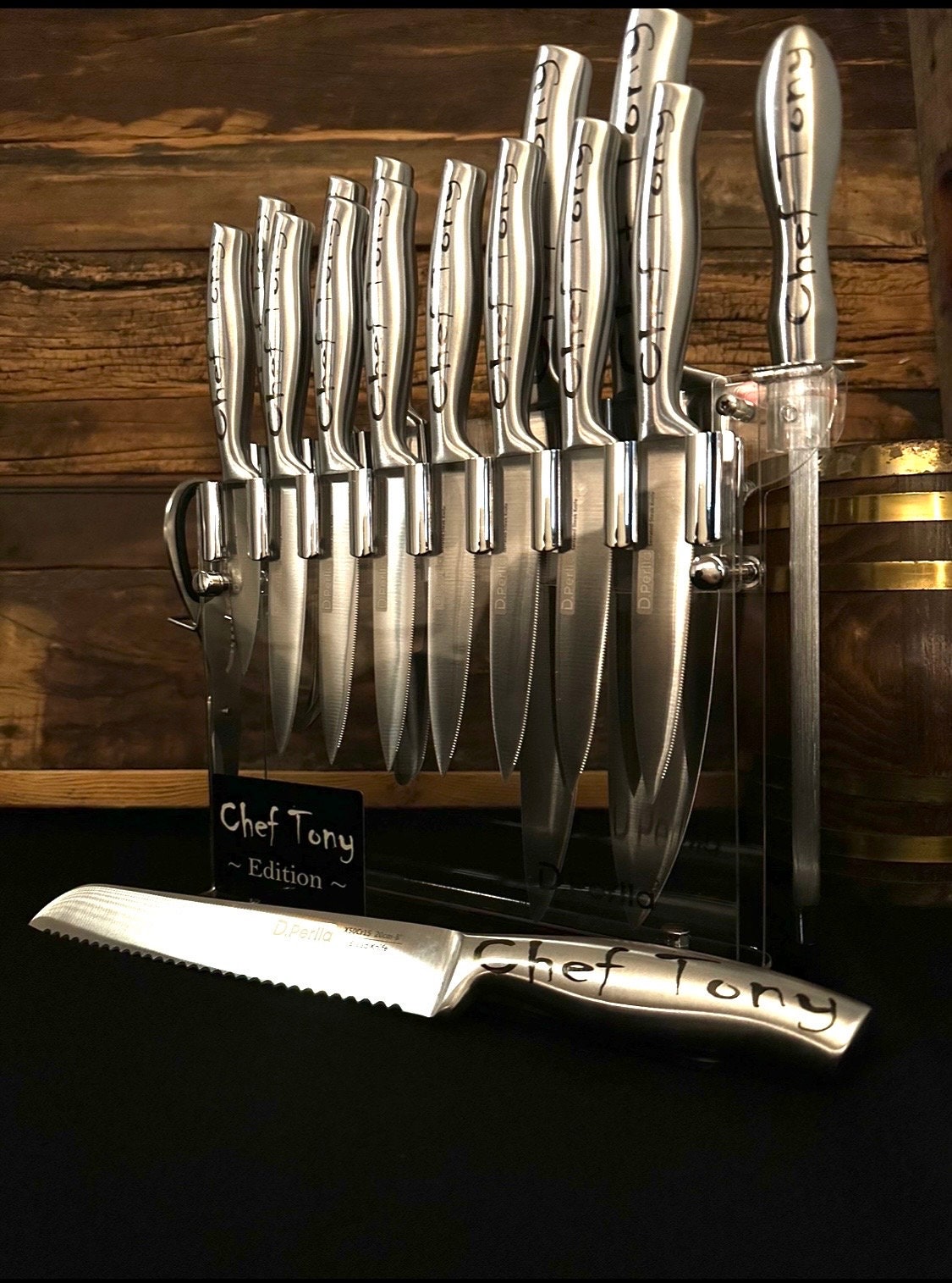 Clear Knife Block