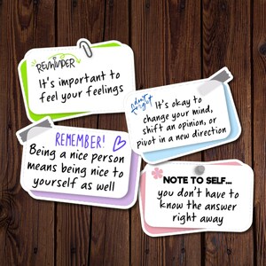 Stickers amour-propre ~ Lot de 4 ~ Vinyle ~ Résistant à l'eau