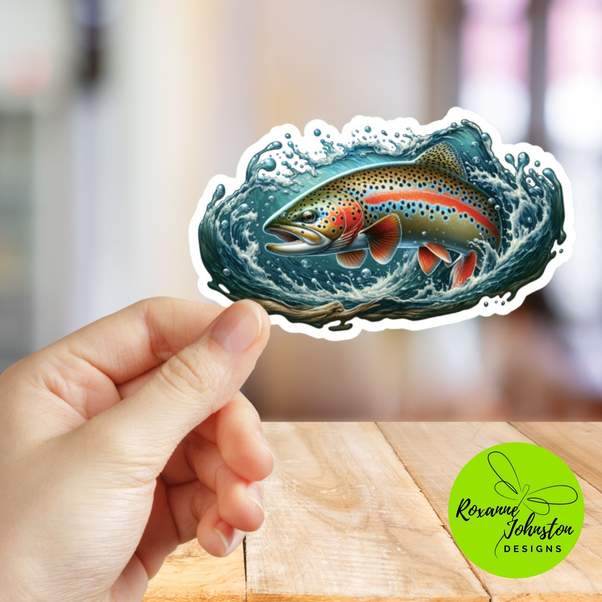 Sticker Fish It Fishing Sticker, Trout, Fish Sticker - Etsy
