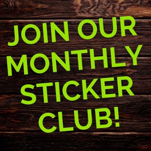 Monatliches STICKER-Abo, min 10 Aufkleber / Monat, wasserfest, lustig, süß, Selbstliebe, Sport, Inspiration, Haustiere und Hobbys Aufkleber