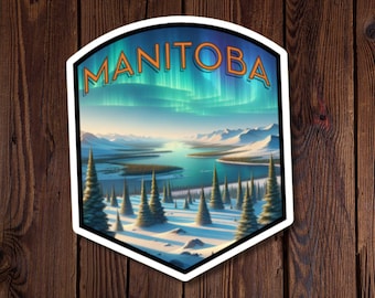 Beautiful Province Sticker, Manitoba, Celebrate Canada’s Provinces & Territories with Stunning Designs