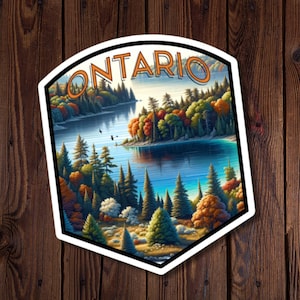 Sticker belle province, Ontario, célébrez les provinces et les territoires du Canada avec de superbes designs