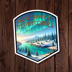 Sticker belle province, Territoires du Nord-Ouest, célébrez les provinces et les territoires du Canada avec de superbes designs