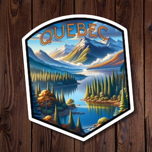 Sticker belle province, Québec, célébrez les provinces et les territoires du Canada avec de superbes designs