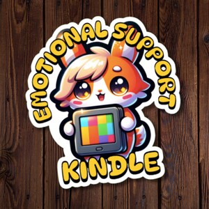 Sticker Kindle, Sticker Kindle soutien émotionnel, Cadeau pour lecteur passionné