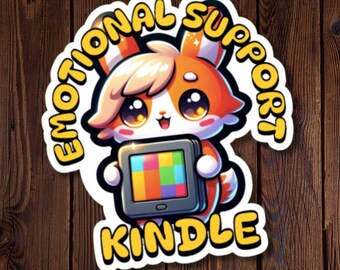 Kindle-sticker, emotionele steun Kindle-sticker, cadeau voor enthousiaste lezer